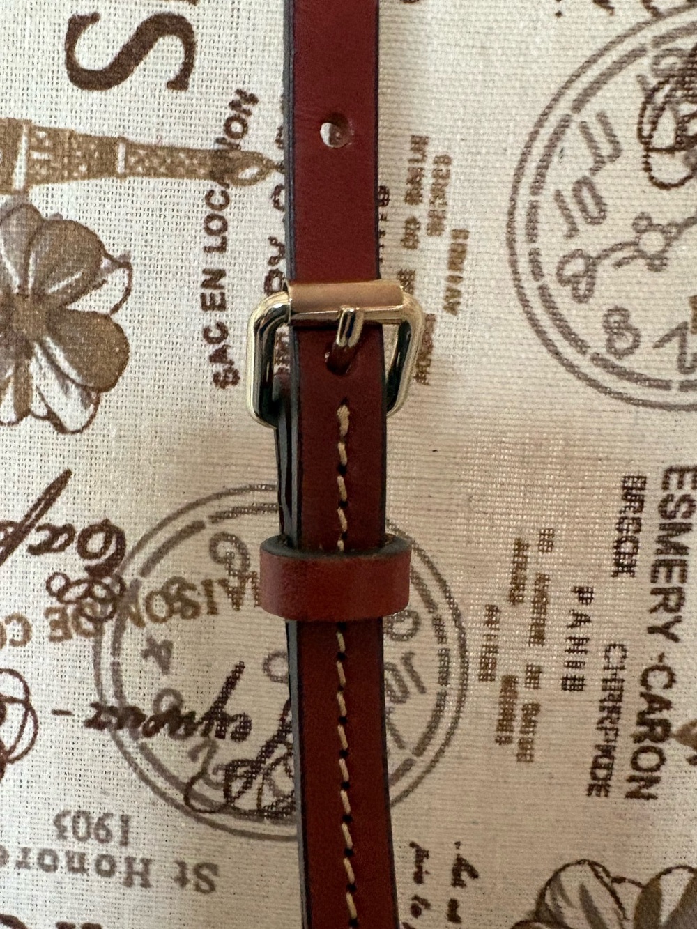 Dooney & Bourke Pebble Leather Brown and Black Crossbody Bag - Picture 2 of 15